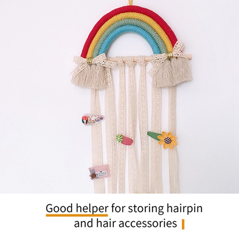 Ins Handgemaakte Decoratie Diy Macrame Opknoping Wandtapijten Regenboog Photo Props Home Decor Nursery Decor Nordic Kinderkamer