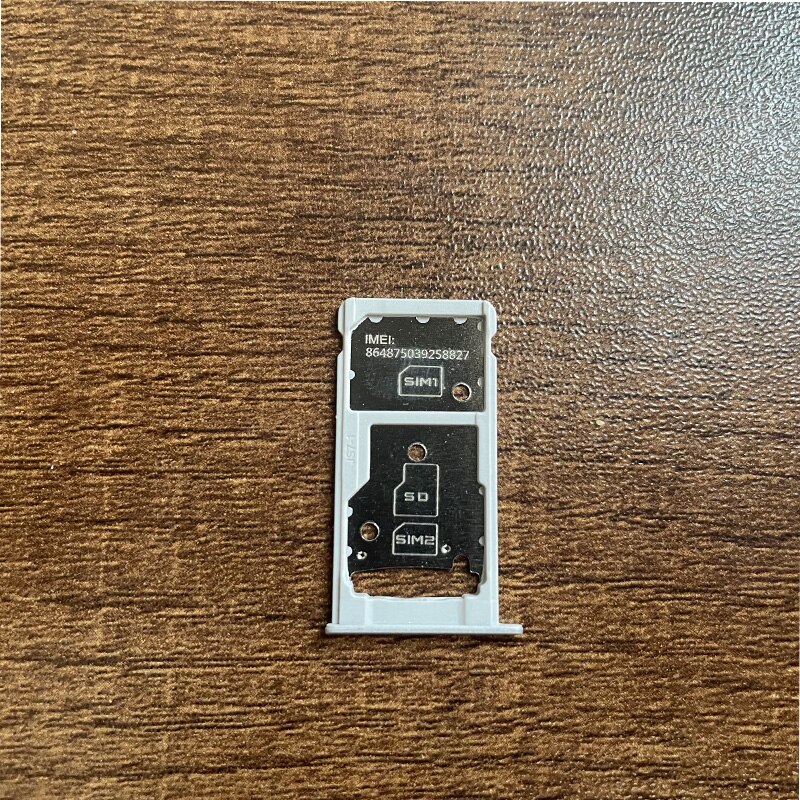 2/Stuks Voor Huawei Y7 Sim Card Tray Slot Holder Vervangende Onderdelen: Silver