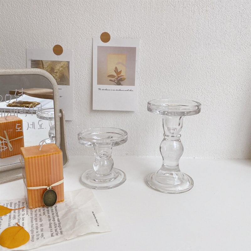 Glazen Kaarshouder Home Decoraties Glas Kandelaar Bruiloft Kandelaar Theelichthouder