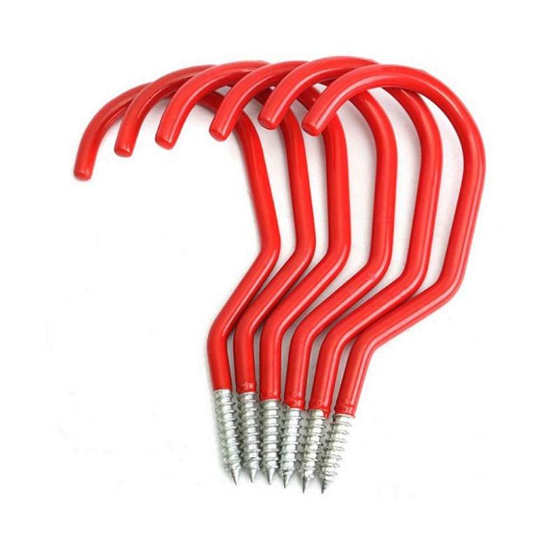 Bike Hooks,Heavy Duty Bicycle Storage Hooks Set,Screw-in Utility Storage Hangers Shed Garage Garden Hook Plastic Coated for Wall