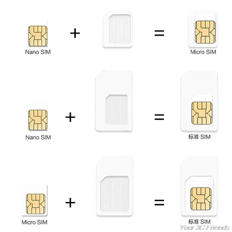 4 In 1 Converteren Nano Sim-kaart Naar Micro Standaard Adapter Voor Iphone Voor Samsung 4G Lte Usb Draadloze router F03 21