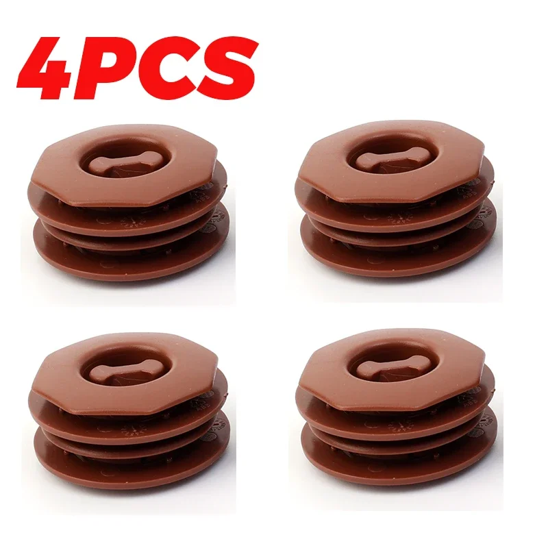 8 Kit Universal Car Floor Mat Clips Retention Holders Grips Carpet Fixing Clamps Buckles Anti Skid Fastener Trims Rivet Styling: green