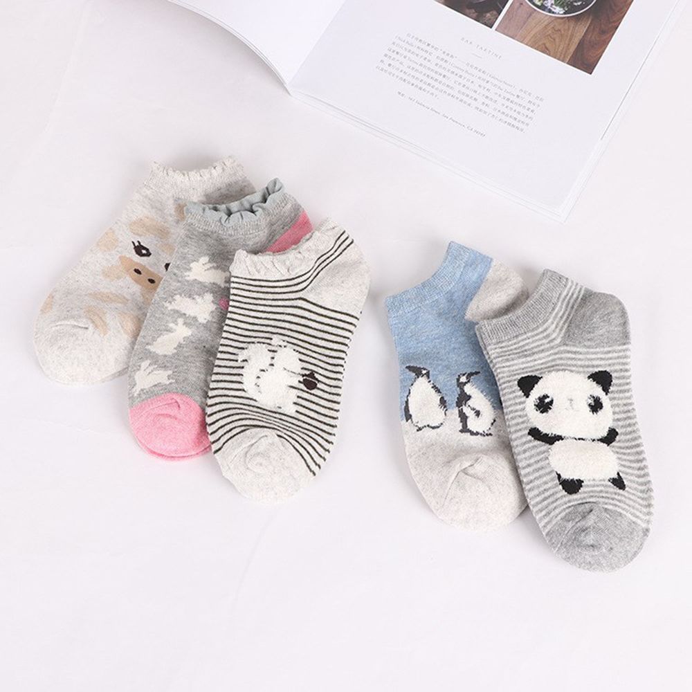 1 Pair Women Cotton Socks Cute Animal Striped Women Socks Casual Funny Socks for Female Cute sock