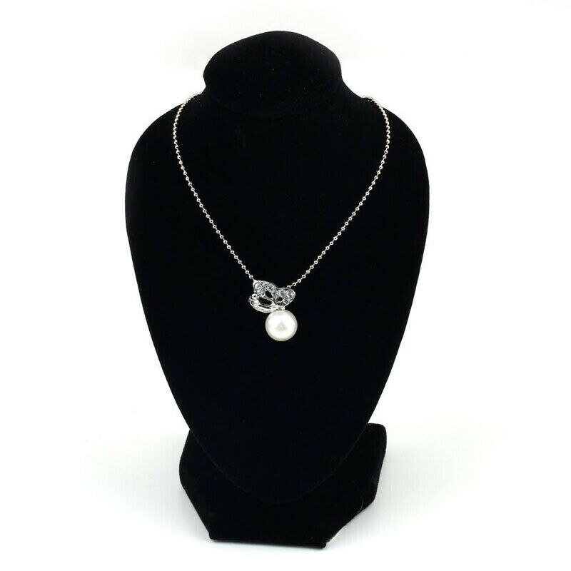 Fluwelen ketting sieraden hanger ketting chokers display buste standaard houder zwart