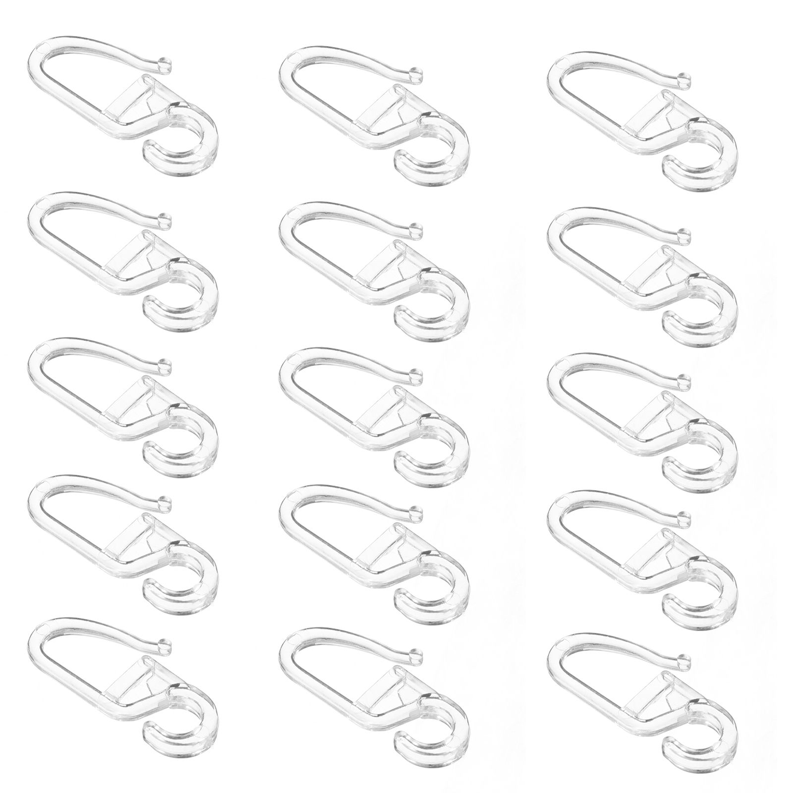 50 stk. gardinkroker for oppheng av gardiner, gardinstenger, høyfaste gardinhengere