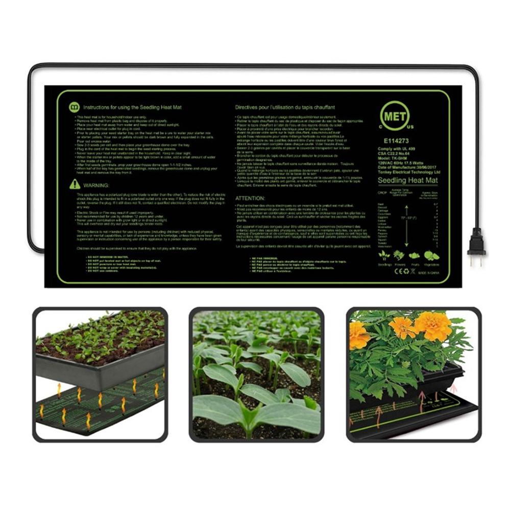 Us/Eu Zaailing Warmte Mat Plant Zaad Kieming Voortplanting Kloon Starter Pad Groente Bloem Tuingereedschap Levert Kas