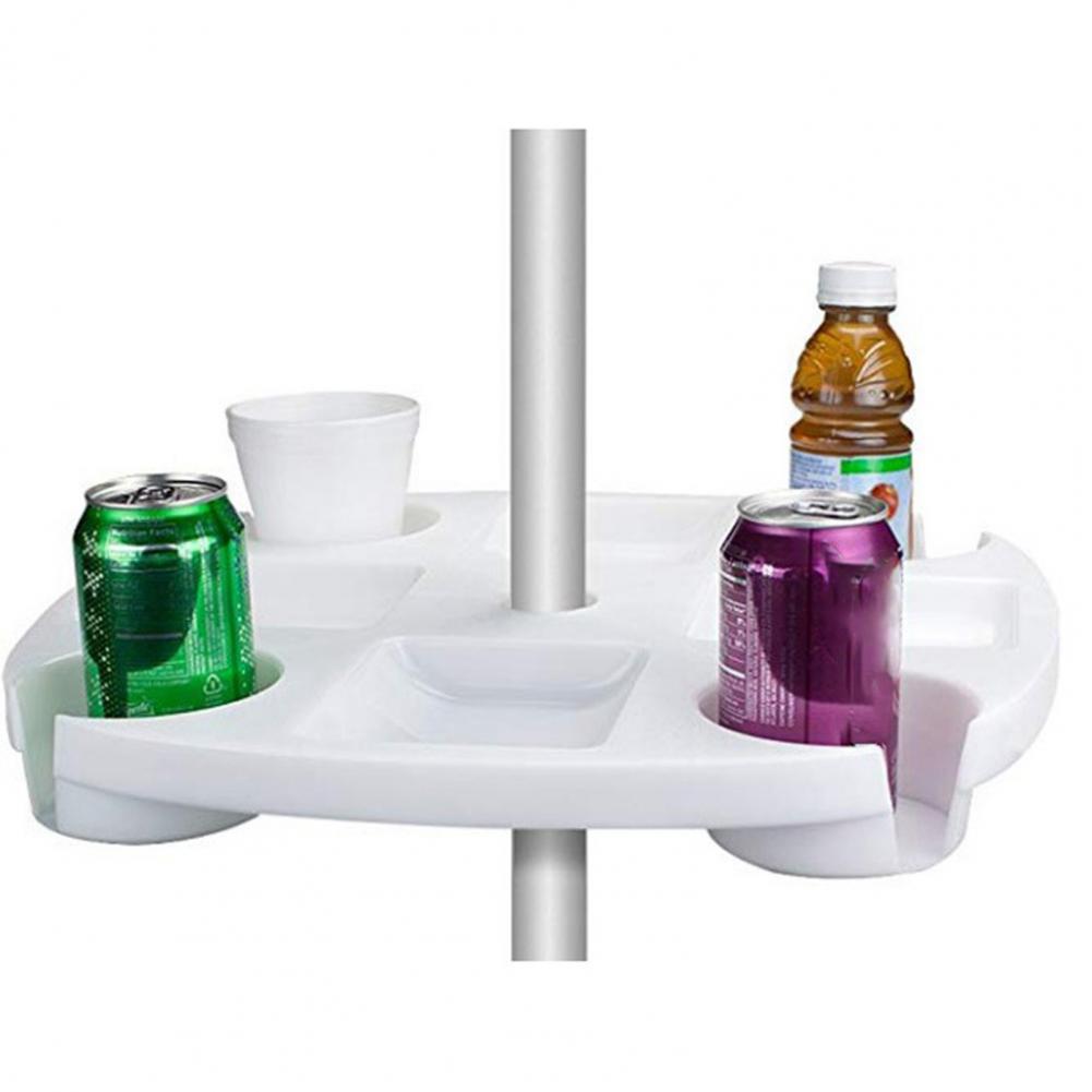 Plateau de Table parapluie blanc multifonctionnel avec support, haute stabilité, robuste, pour l&#39;extérieur