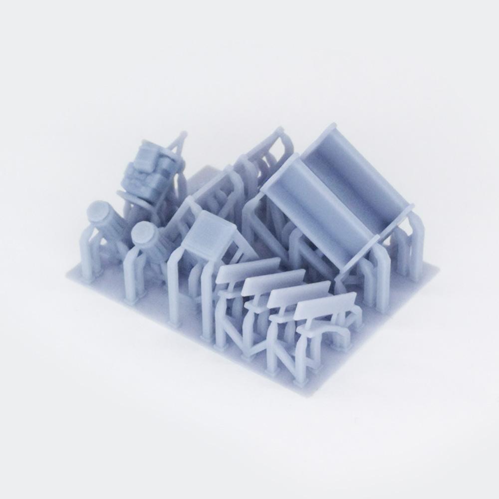 Outland Models Train Station Passenger Platform with Accessories (No Shed) 1:160 N Scale Railway Scenery