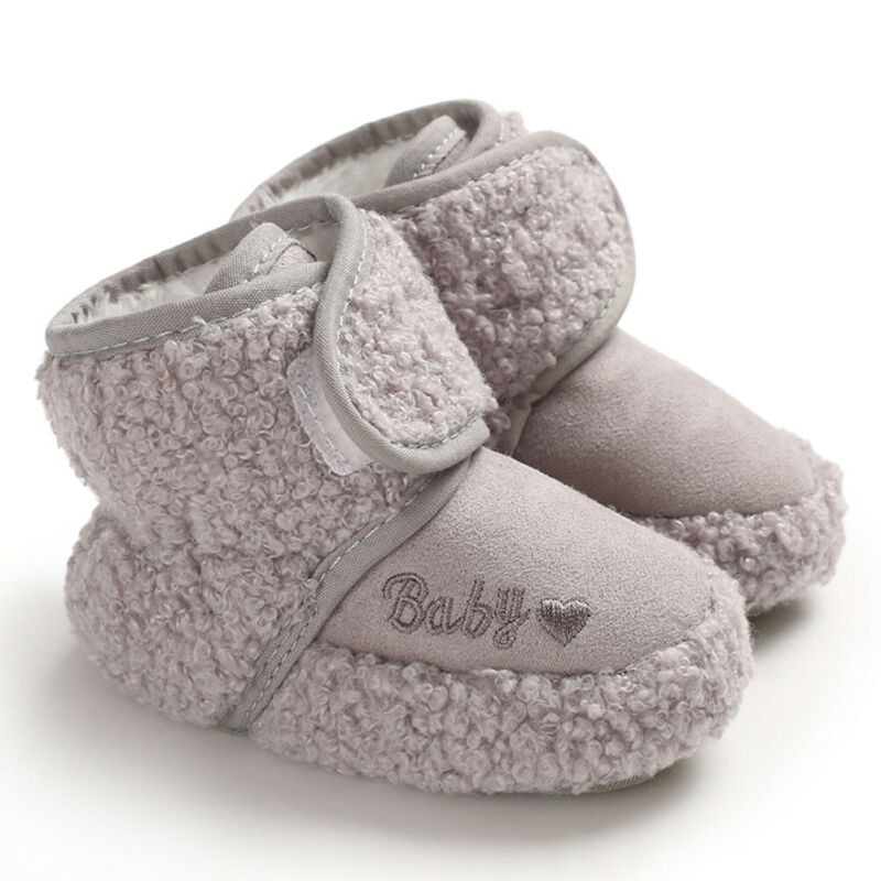 0-18M invierno recién nacido bebé niña suela suave botas de nieve niño infantil zapato de lana Niño botines