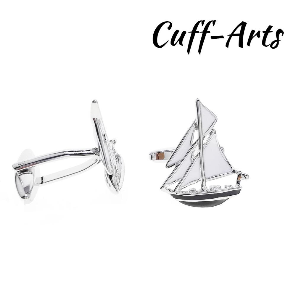 Neue Und Segeln Schiff Manschettenknöpfe Stil für Männer Zubehör durch Cuffarts C10635