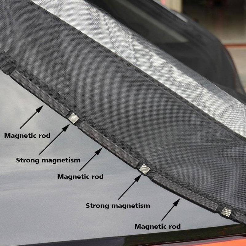 Mosquitera para puerta trasera de coche, pantalla magnética Universal, malla de ventilación para SUV MPV, mosquiteras para moscas y mosquitos de verano