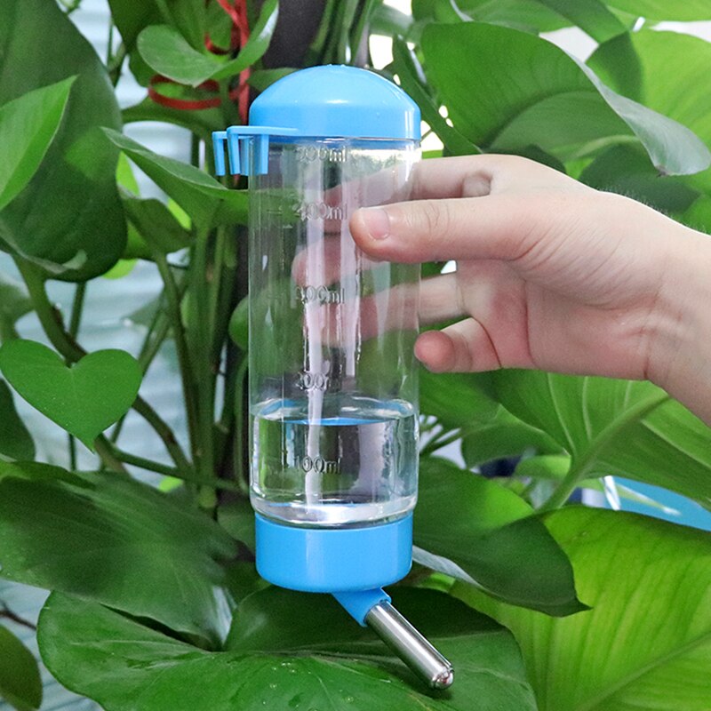 500 ml kanin drikkeflaske automatisk kæledyr vanding nippel flaske til hunde kanin kæledyr vand dispenser hænge flaske drikker