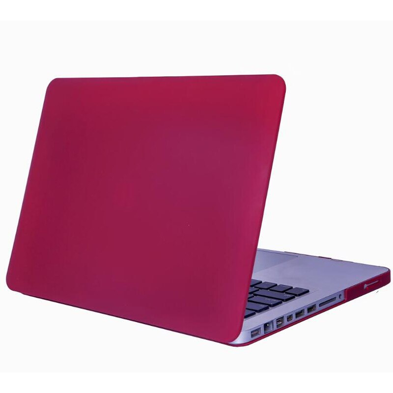Matte case for old Macbook Pro 13 A1278 hard plastic cover: Wine Red
