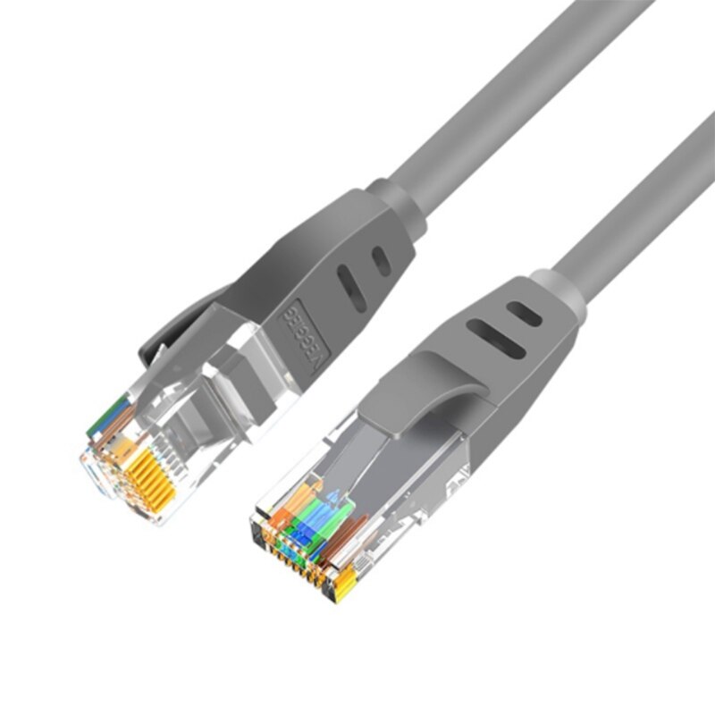 VEGGIEG RJ45 Category 5 Double-Shielded Pure Oxygen Copper 100M Network Cable, Monitoring Shielding Gold-Plated Head - 20M