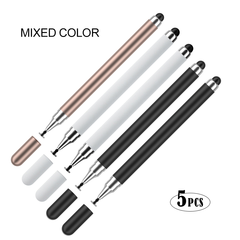 2-in-1 Capacitive Stylus For Touch Screen Stylus Pen For ipad Touch Pencil For Cell Phone Universal stylus pen For Phone: Pink