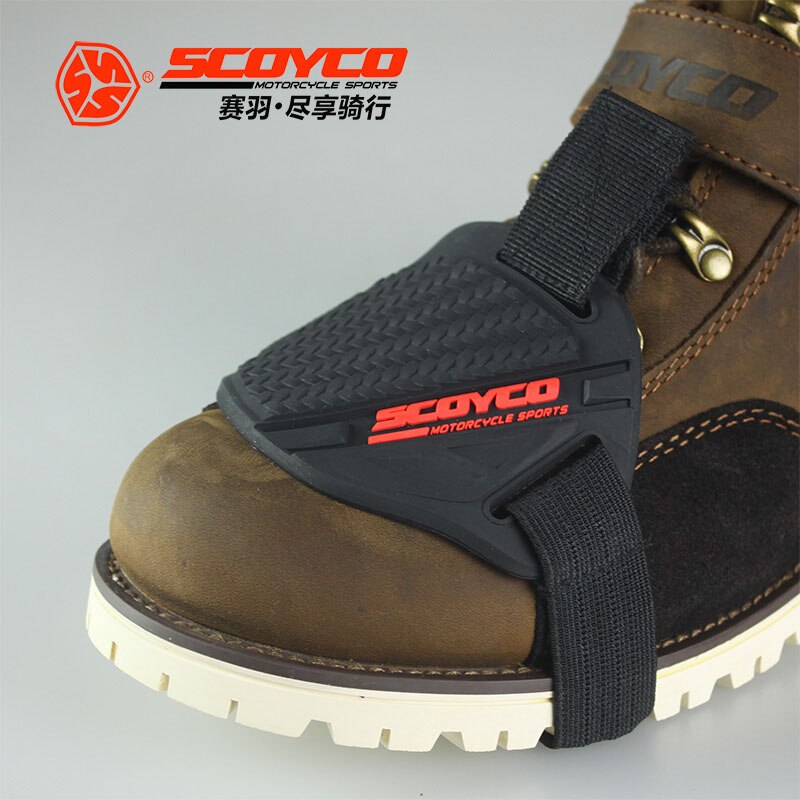 SCOYCO motorcycle gear of protective sleeve supporting rubber shoes Guadang rubber shoes protecting sleeve blocking: Default Title