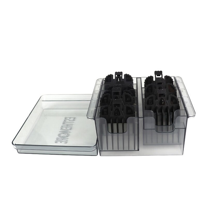 Voor wahl limit kam en opbergdoos elektrische pincet tondeuse rek houder organizer koffer kapper kappersgereedschap: Zwart