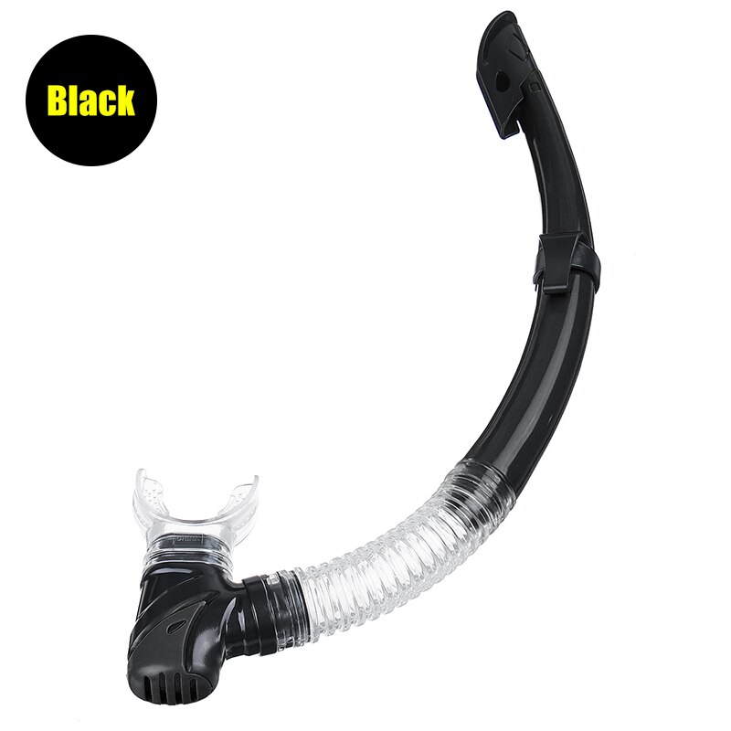 Profesjonalne pcv ustnik pływanie rurka do nurkowania robić nurkowania pół suchy powietrza robić oddychania nurkowanie rury wody na zewnątrz sportowe pływanie nurkowanie z rurką: czarny