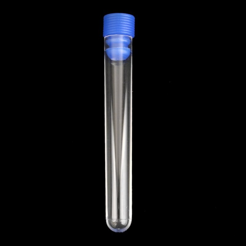 20 Pcs Tubes à Essai en Plastique - Outil de Laboratoire Gradué