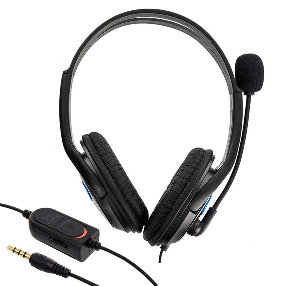 Przewodowe zestawy słuchawkowe z mikrofonem izolacja hałasu słuchawki 40mm sterownik bas Stereo dla Sony PS3 PS4 Laptop komputer dla graczy słuchawki