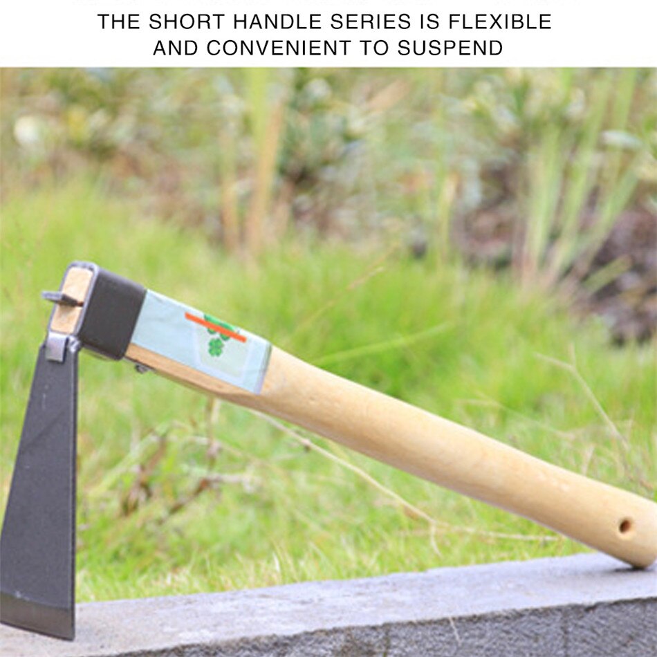 1pc stainless steel / wood long handle short handle weeding hoe long handle short handle gardening tool weeding scarification