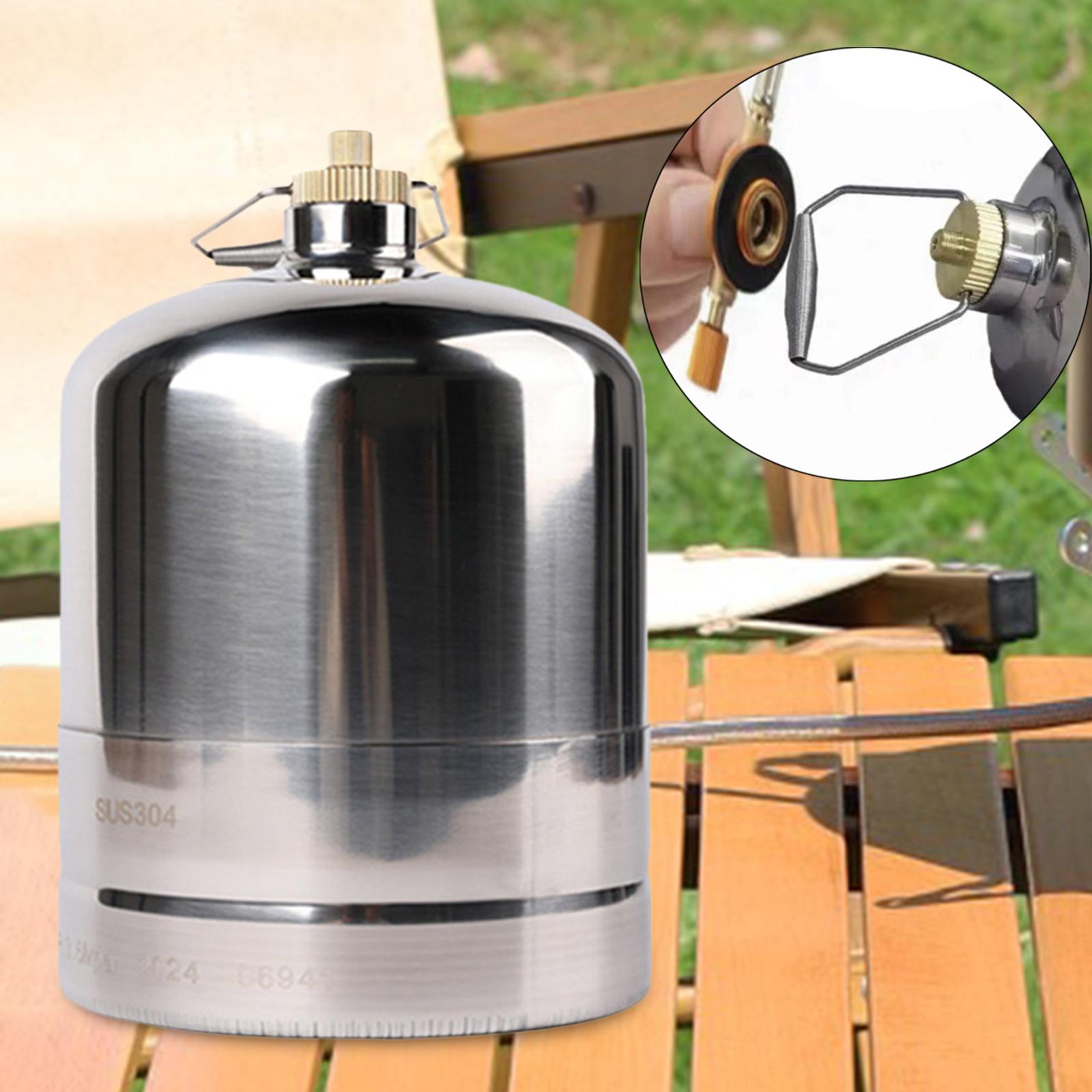 Camping Gas Tank Practical Refillable Empty Gas Tank Cylinder, Camping Gas Fuel Container for Outdoor Cooking