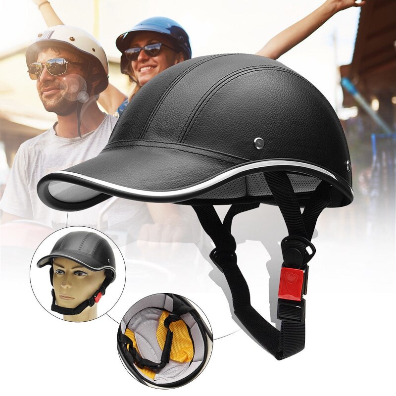 Mortorcycle Half Face Protective Helmet, Unisex Men / Women Adult Motor Half Open Face,