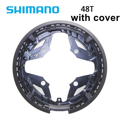 Shimano – plateau de pédalier à 9 vitesses pour vélo, pièces de réparation, Original, FC-M391 FC-M390, 48T 44T 36T 32T 22T: 48T With Cover