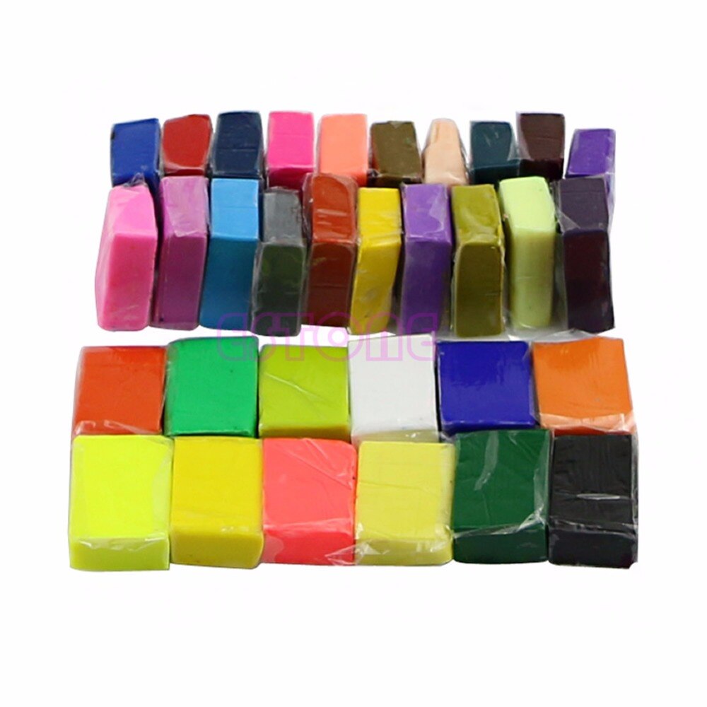 32 färg ugn baka polymer lera block modellering gjutning sculpey