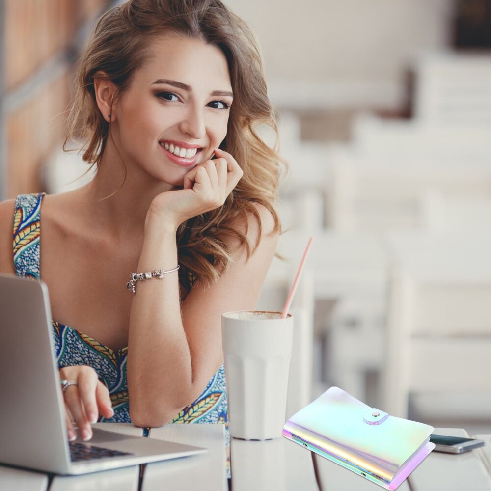 Refillable Notepad Binder with 12pcs 6 Hole Binder Pocket Budget Envelope System