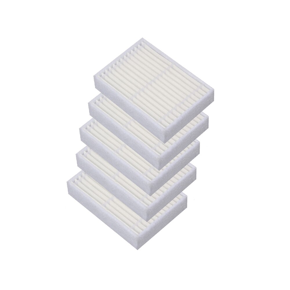 Robotic Vacuum Cleaner HEPA Filter for midea mvcr03 VCR15 VCR16 Robot Vacuum Cleaner Parts Accessories: 5PCS