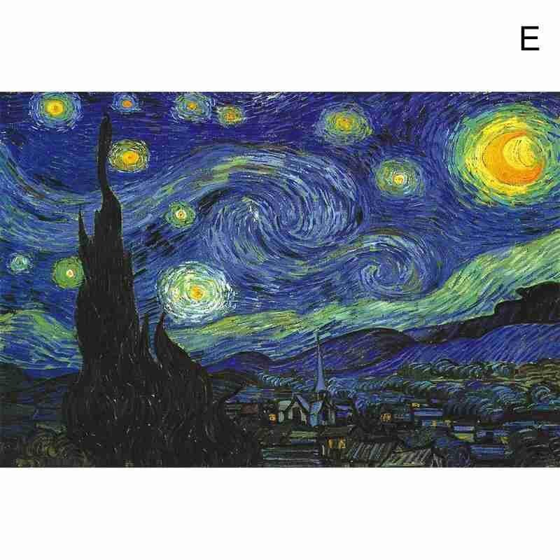 Jigsaw Paper Puzzles 1000 Pieces Self-assembling Scenery Puzzles Adults Puzzles Jigsaw Educational Toys Toy Landscape: E