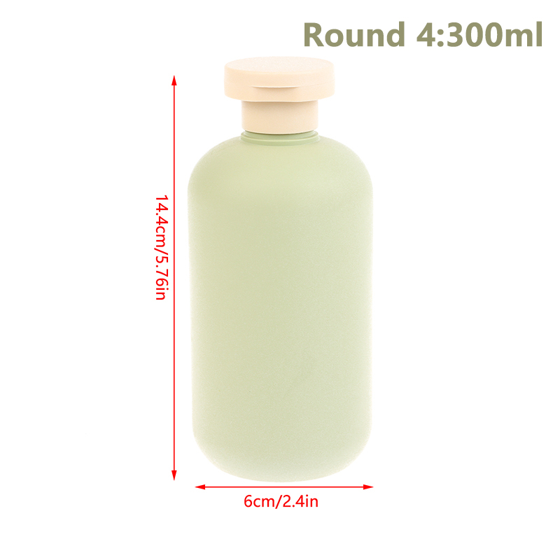 1pcs 100ML-500ML Avocado Green Plastic Shampoo Shower Gel Foaming Soap Dispensers Refillable Bottles Flip Lotion Bottles: plum