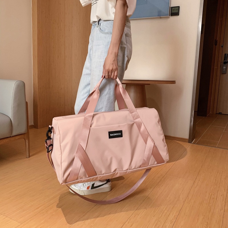 Gym Yoga Bags Women Pink Travel Duffle Handbags for Women Bag Sport Gym Accessories Men Fitness Training Blosa