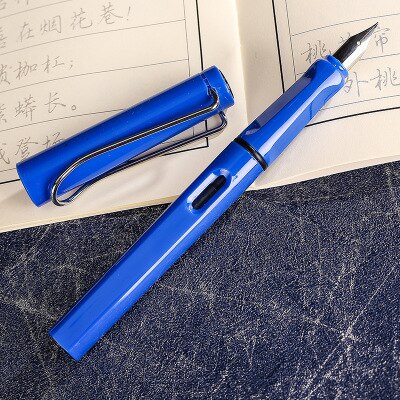 Regenbogen Farbe Brunnen Stift Für freundlicher Schreiben Schule Bürobedarf Kawaii Schreibwaren Stift Schreiben Werkzeug 0,38mm: Blau