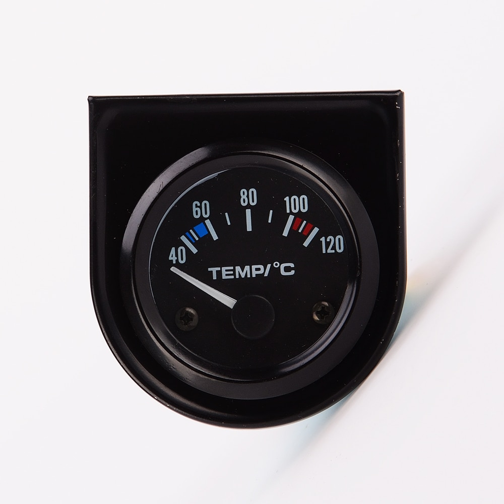 52Mm Auto Pointer Digitale Water Temperatuurmeter Display 40-120 °C Water Temp Gauge Sensor Motor Motorfiets Auto thermometer Meter