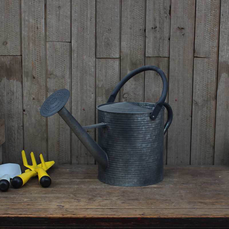 Arrosoir de jardin en zinc rétro de 6,5l: W19006 Black Zinc