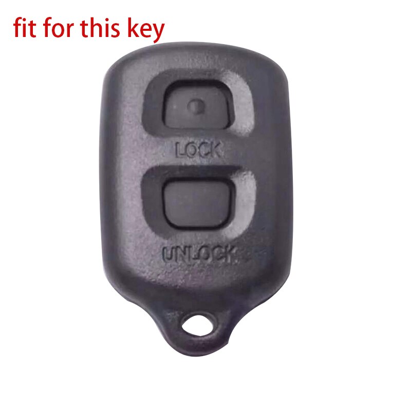 Key Cover Voor Daihatsu Terios 2 Siliconen Autosleutel Cover Beschermd Fob Shell Case Voor Avanza Rush Corolla Ipsum 2 knop Sleutel
