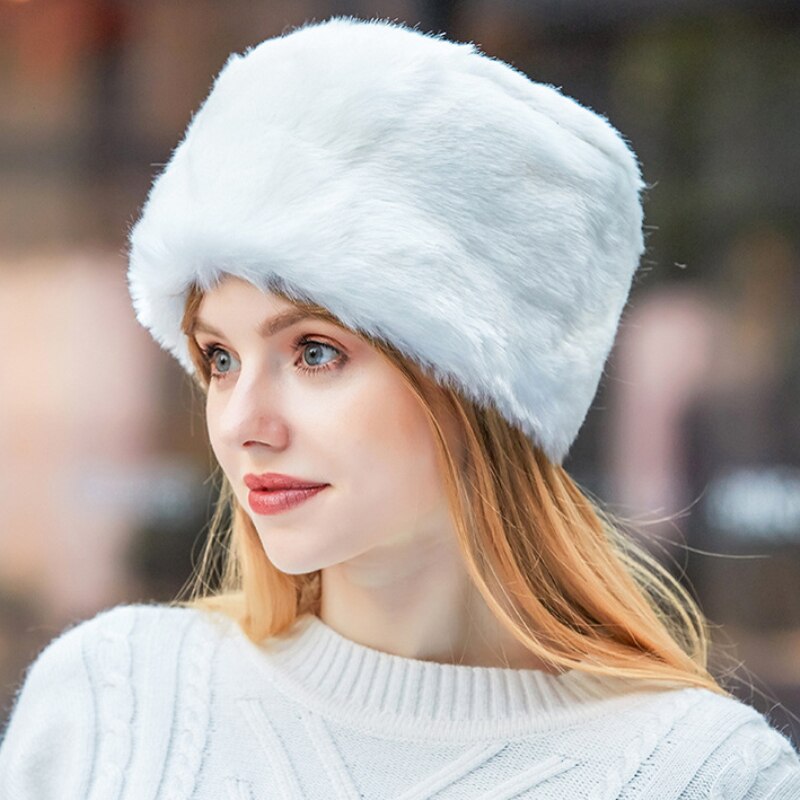 Ht2851 chapéu de inverno das mulheres dos homens grosso quente chapéu de pele russo earflap boné à prova de vento bombardeiro skullies gorro russo ushanka hat