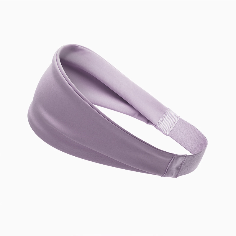 Zweetband voor mannen en vrouwen, sportieve hoofdband voor yoga, hardlopen, fitness en workouts, antislip, ademende hoofdband, zweetabsorberende haarband.: Paars