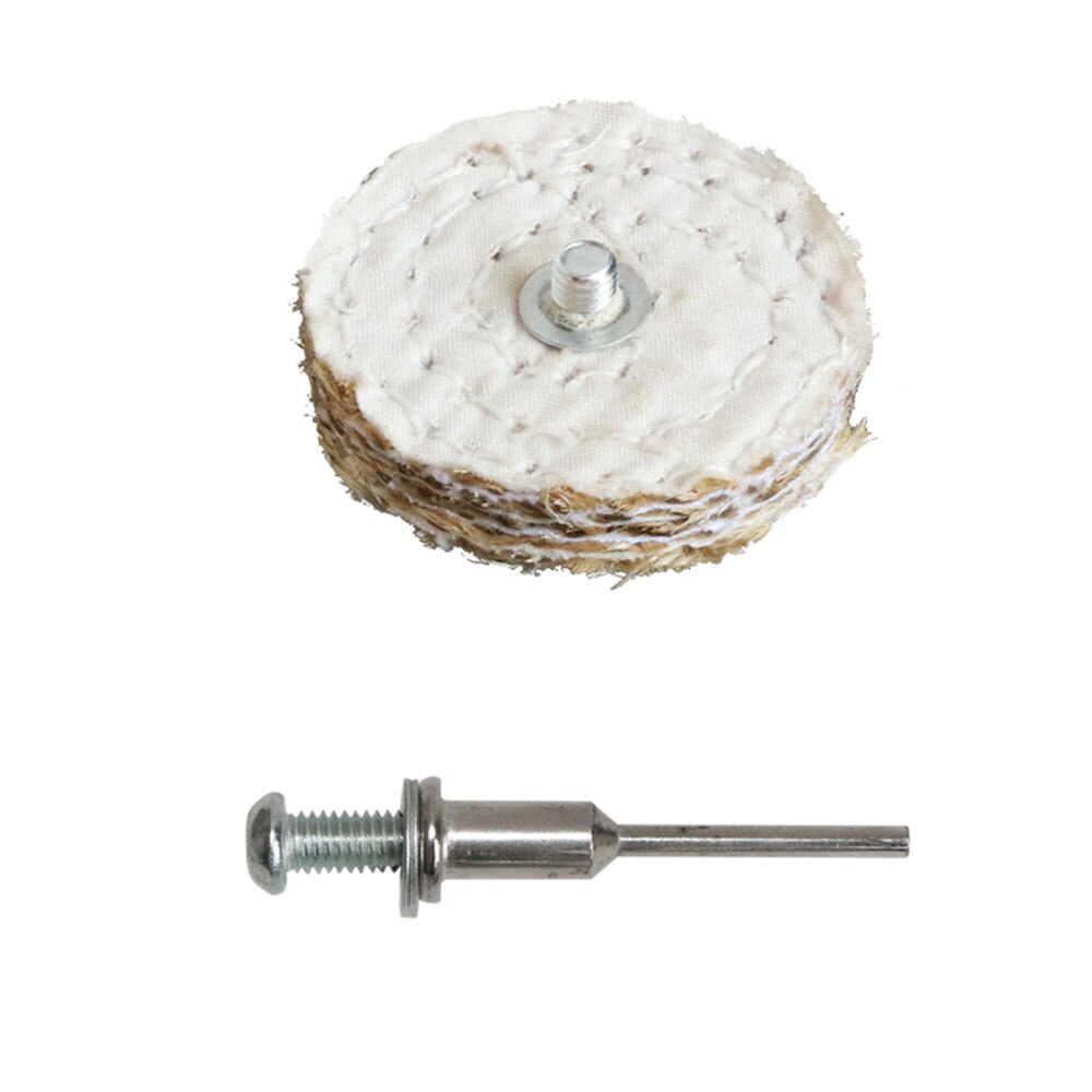 Cabezal de pulido de tela de algodón, rueda pulidora de fieltro de lana, mango de pulido de espejo de 3/6mm para accesorios de herramientas rotativas de taladro, 2 pulgadas, 50mm, 1 unidad: 3mm sisal wheel
