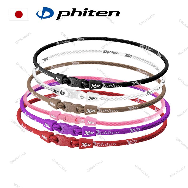 MADE IN JAPAN Phiten Titanium X50Necklaces aqua-titanium reduce fatique alleviate muscle strain tension athletes