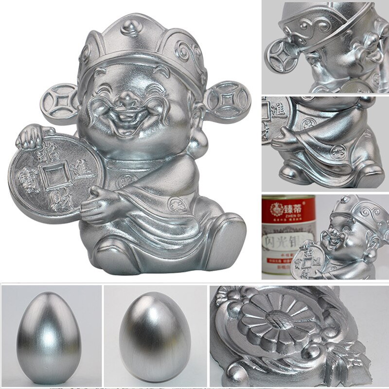 100g/350g Water-based Silver paint Metal anti-rust paint silver paint, for wood, statue, Wall,furniture , safe, non-toxic paint