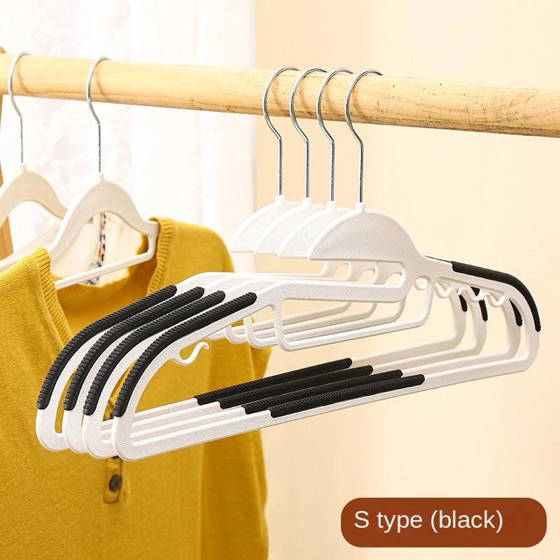 Cintre domestique multifonctionnel humide et sec, noir/Orange/gris, adapté aux vêtements suspendus, garde-robe de chambre à coucher, 10/20 pièces: XXL / Ivoire