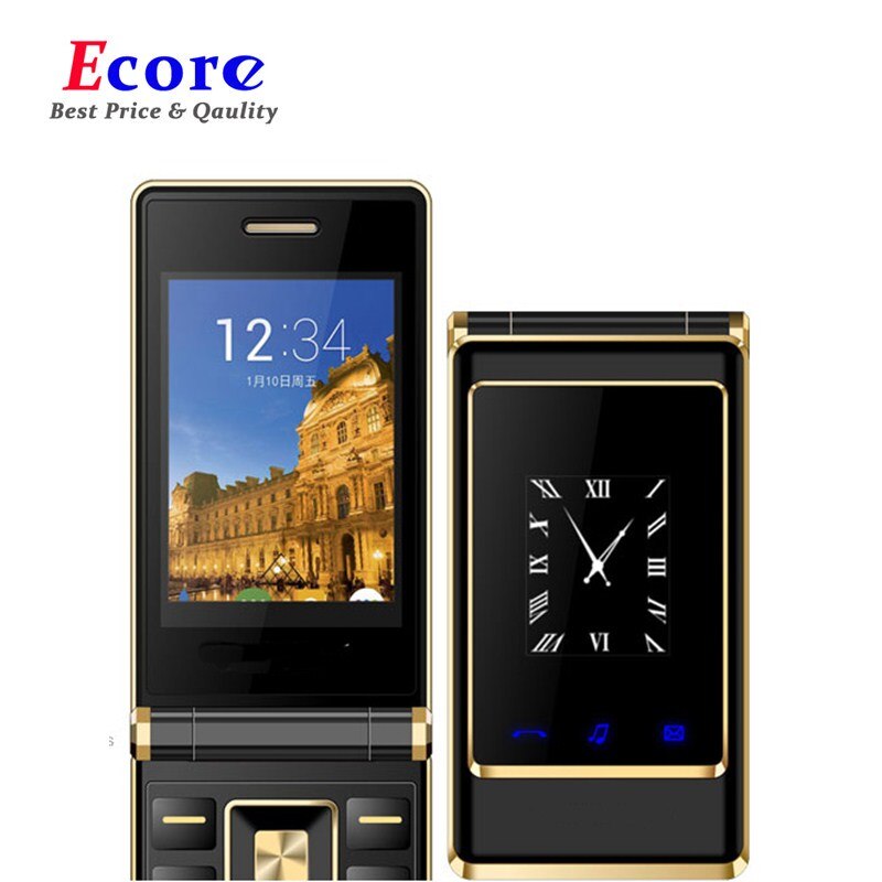 Flip Dual Screen 3.0 "Touch Screen Gsm Russische Toetsenbord Goedkope Senior Touch Mobiele Telefoon Telefoon Oudere Clamshell Mobiele Telefoons a15