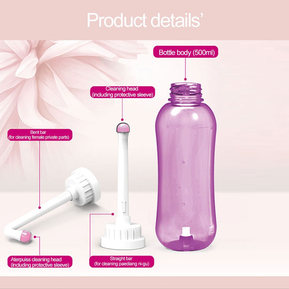 Travel Personal Cleaner Sprayer Seat Bidet Toilet Hand Held Tackle Portable Washer Bottle Hygiene Washing