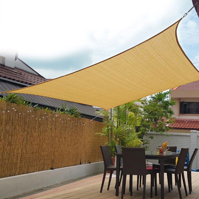 Sun Shade Canopy Cover Sail Sunproof Mesh Net Sunshade For Garden Yard Car Plant Sunshade Beach Camping Patio Pool 3 Sizes
