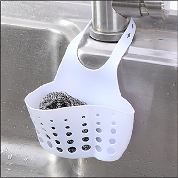 Køkken tilbehør justerbar snap vask svamp opbevaringsstativ vask rack afløbsstativ sil dræning opbevaring kurv køkken gadget: 5
