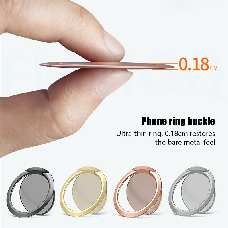 Galvaniseren Metalen Vinger Ring Houder 360 Rotable Houder Universele Mini Smartphone Beugel Ondersteuning Stand Mobiele Telefoon Accessoire