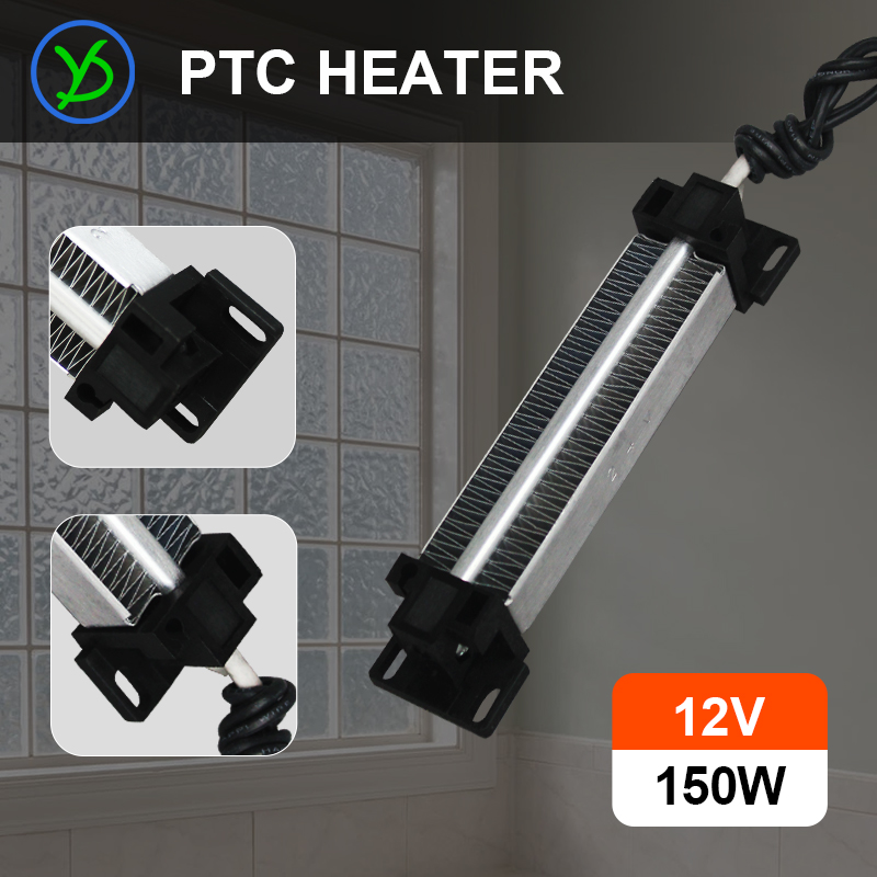 12V 150W AC DC inkubator grzałka izolacja-termostatyczna ceramika PTC element grzewczy o stałej temperaturze powietrza